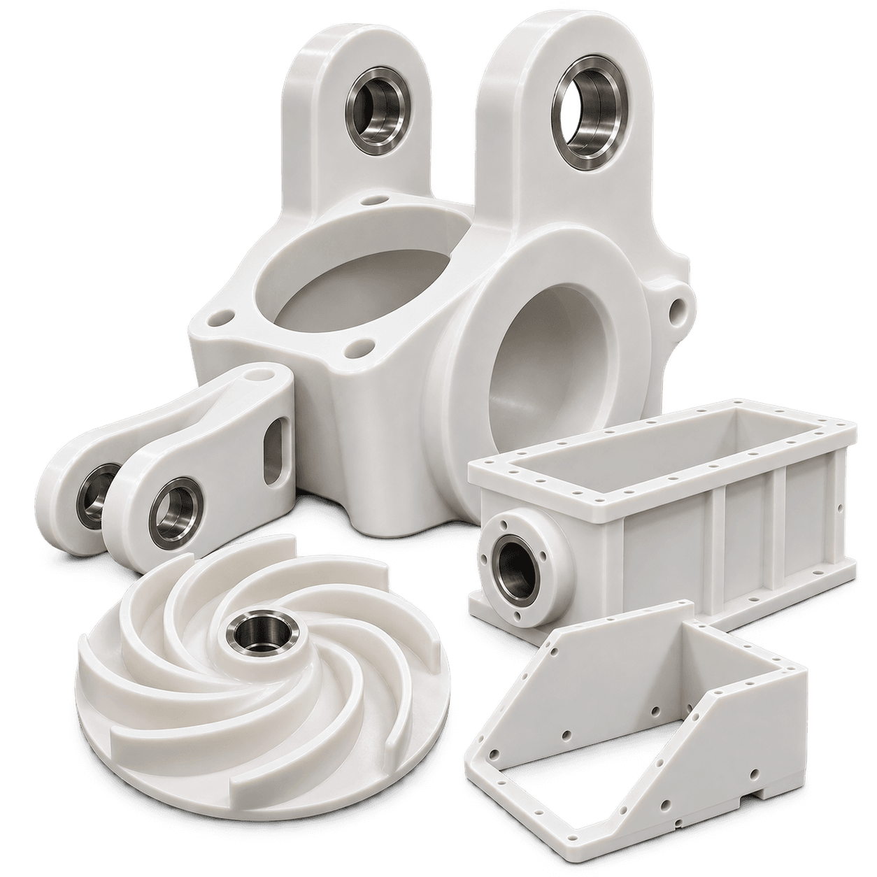 Custom-fabricated plastic parts and components