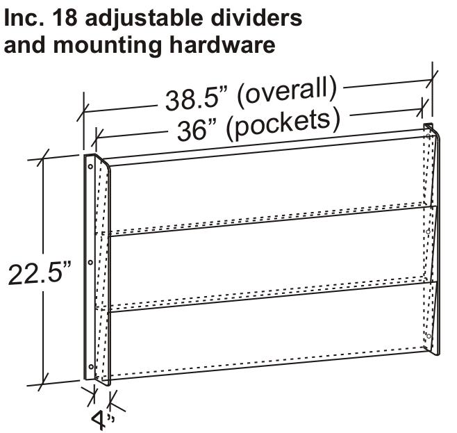 High Capacity Wall Rack ( HCW3 27" & 36" Wide) thumbnail 4