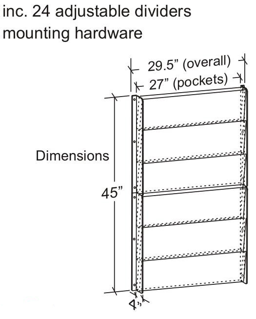 High Capacity Wall Rack (27" & 36" Wide) thumbnail 3