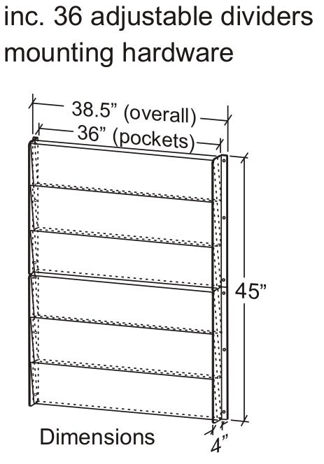 High Capacity Wall Rack (27" & 36" Wide) thumbnail 4