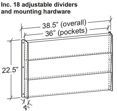 High Capacity Wall Rack (HCW3 27" & 36" Wide) thumbnail 4