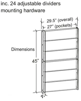 High Capacity Wall Rack ( HCW6 27" & 36" Wide) thumbnail 2
