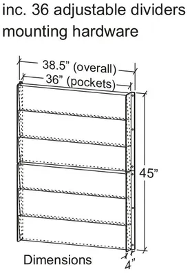 High Capacity Wall Rack ( HCW6 27" & 36" Wide) thumbnail 4