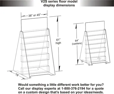Two-Sided Floor Display (45" & 36" Wide) thumbnail 2